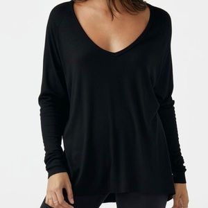 Joah Brown black V-Neck